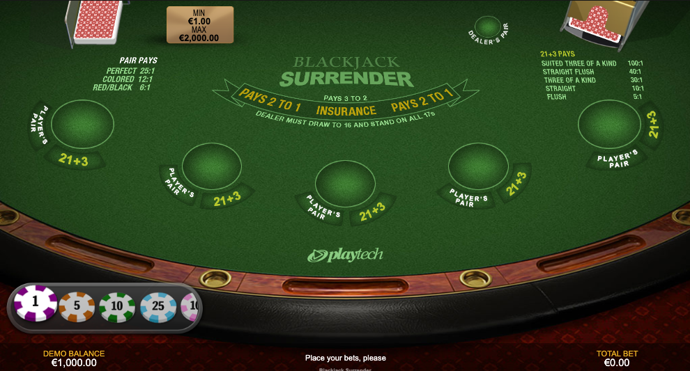 Blackjack Surrender screenshot